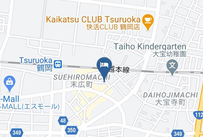 Tsuruoka City - Hotel Cues Tsuruoka Ekimae Maps