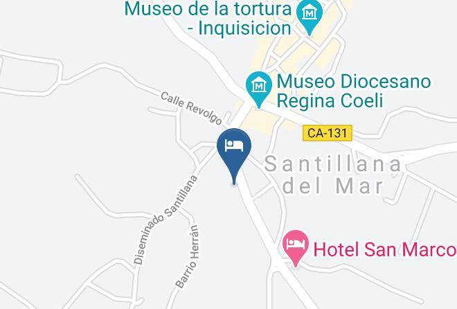 Santillana - Hotel Cuevas Maps