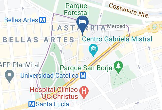 Santiago - Hotel Cumbres Lastarria Maps