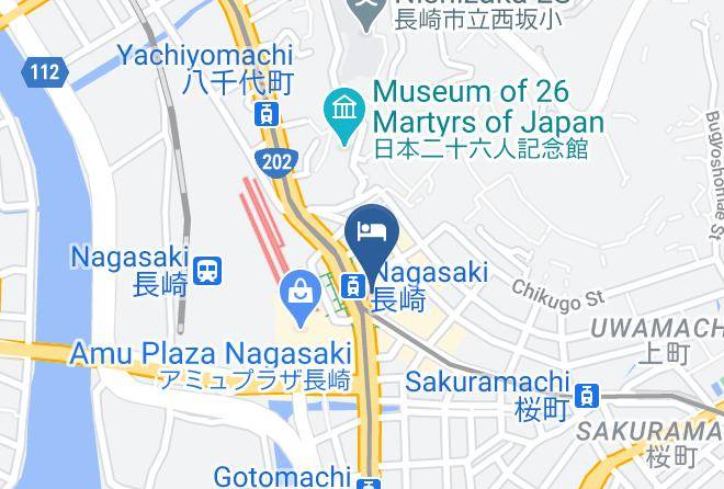 Hotel Cuore Nagasaki Ekimae Map