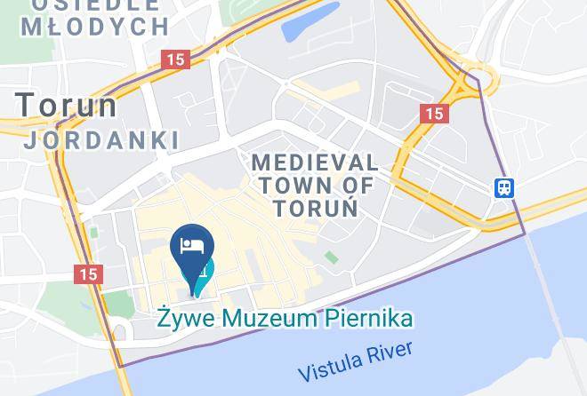 Torun - Hotel Czarna Roza Maps