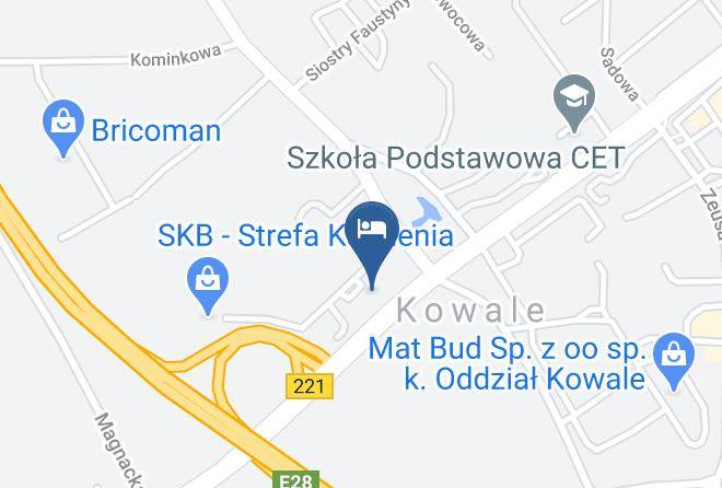 Gdanski - Hotel Cztery Brzozy Kowale Maps