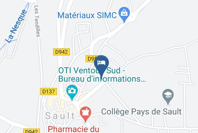 Vaucluse - Hotel D'albion Maps