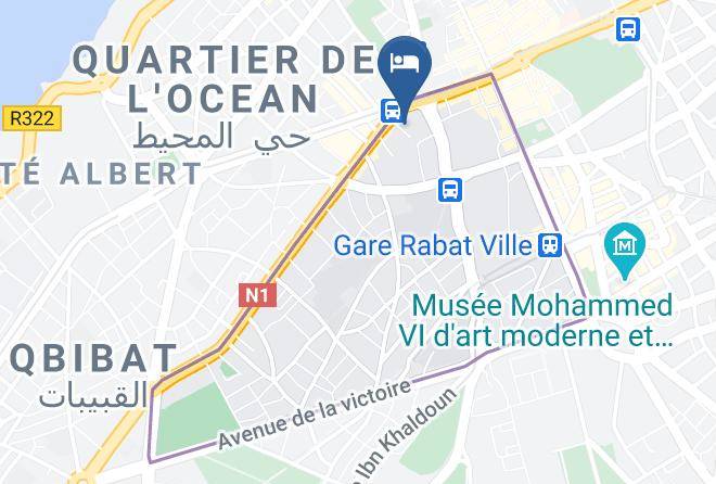 Rabat - Hotel D'alsace Maps
