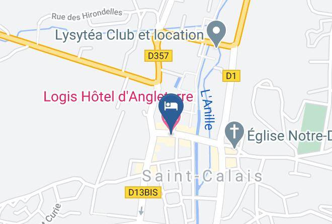 Sarthe - Logis Hotel D'angleterre Maps
