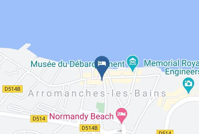 Calvados - Hotel D'arromanches Restaurant Le Pappagall Maps