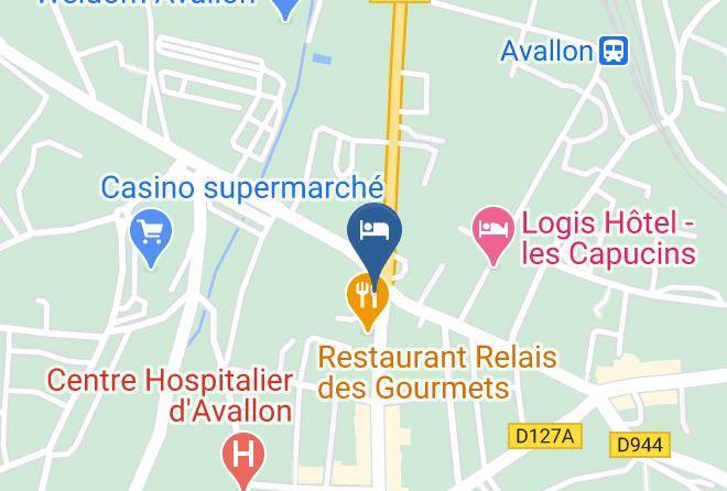 Yonne - Hotel D'avallon Vauban Maps