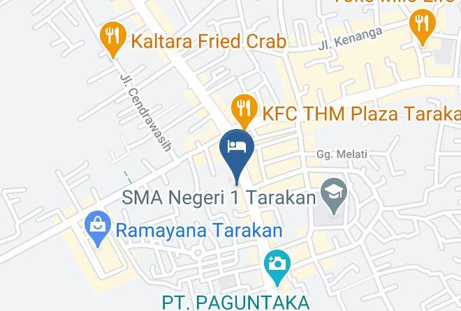 Kota Tarakan - Hotel D'calia Maps