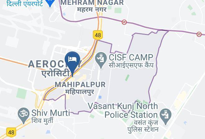 New Delhi - Hotel D'continental Maps
