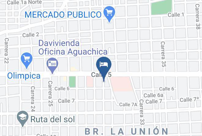 Aguachica - Hotel D' Leon Inn Maps