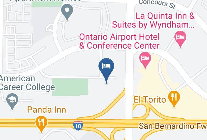 San Bernardino - Hotel Dlins Ontario Airport Maps