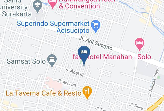 Surakarta - Hotel D'madinah Maps