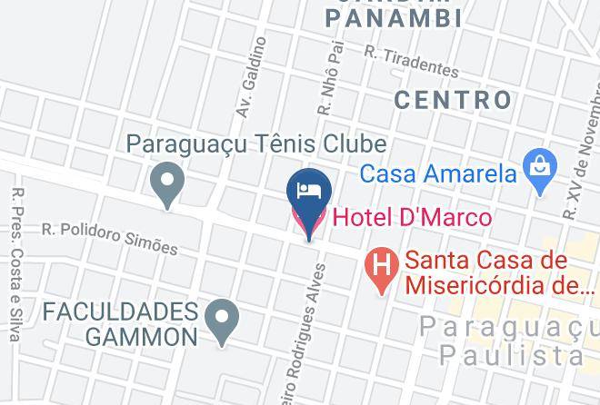 Paraguacu Paulista - Hotel D'marco Maps