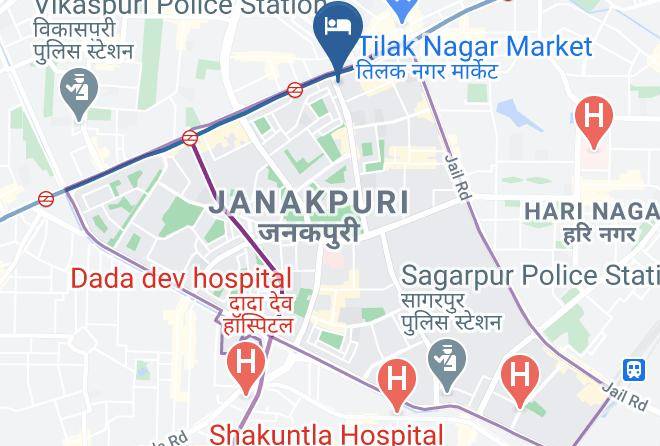 New Delhi - Hotel D'presidente Maps