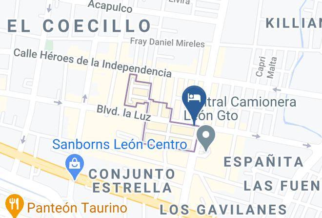 Leon - Hotel D' Reyes Maps