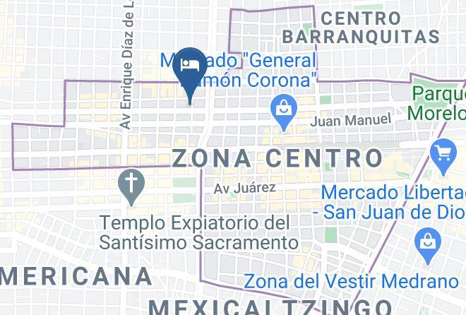 Guadalajara - Hotel D' Sophia Maps