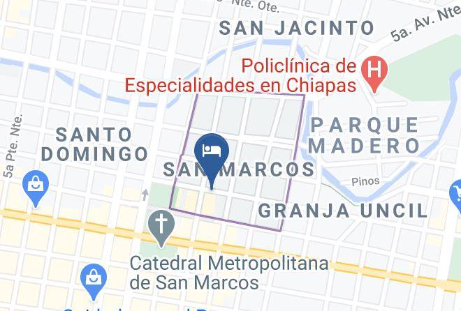 Tuxtla Gutierrez - Hotel D Tello Maps
