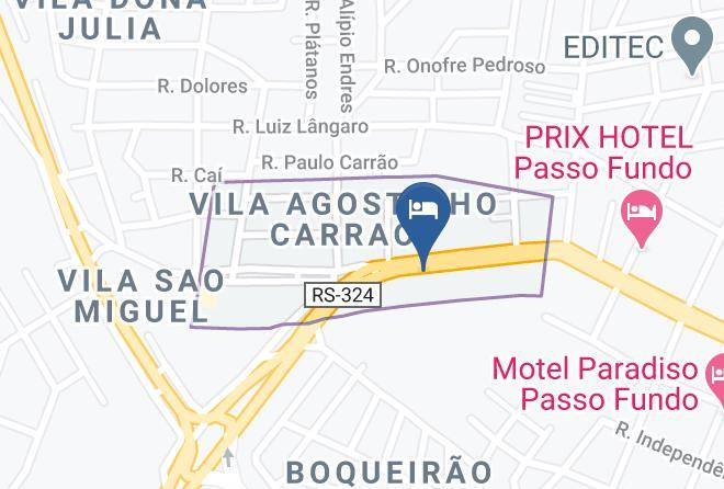 Passo Fundo - Hotel D'ville Maps
