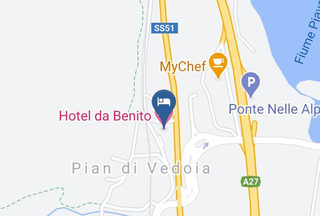 Belluno - Hotel Da Benito Maps