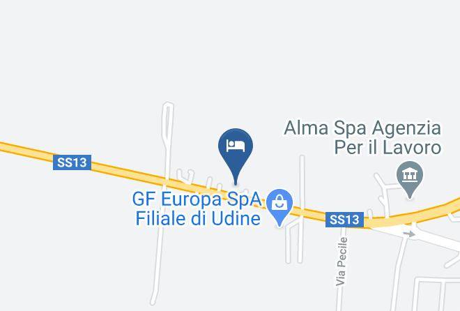 Udine - Hotel Da Bosco Maps