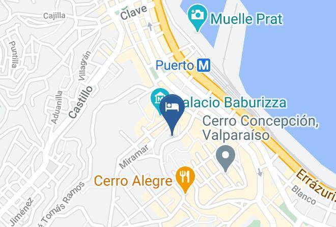Hotel Da Vinci Valparaiso Map