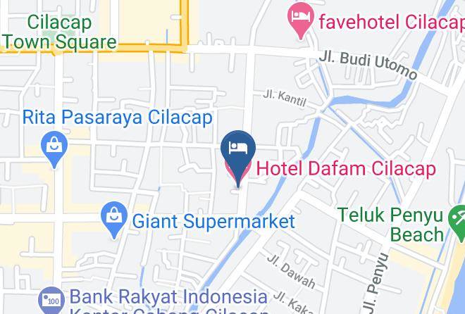 Cilacap Regency - Hotel Dafam Cilacap Maps