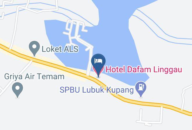 Kota Lubuk Linggau - Hotel Dafam Linggau Maps