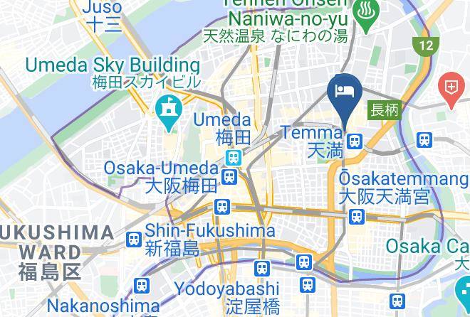 Osaka City Kita Ward - Hotel Daiki Maps