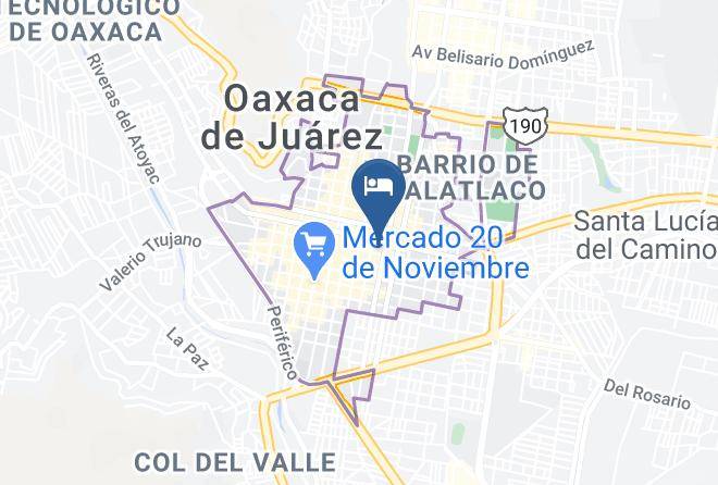 Oaxaca De Juarez - Hotel Dainzu Maps