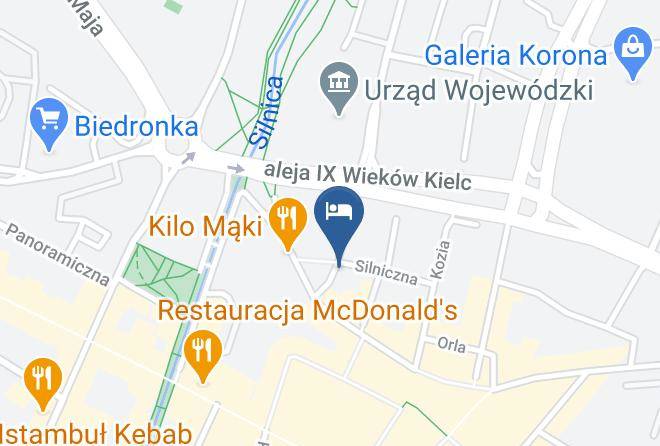 Kielce - Hotel Dal Kielce Centrum Maps