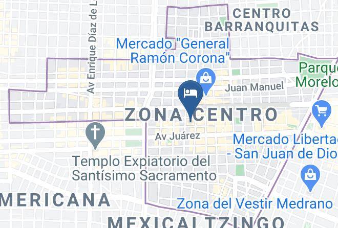 Guadalajara - Hotel Dali Plaza Maps