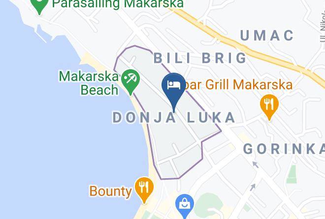 Makarska - Valamar Meteor Hotel Maps