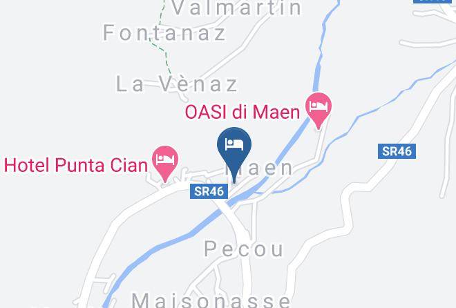 Aosta - Hotel Dama Bianca Maps