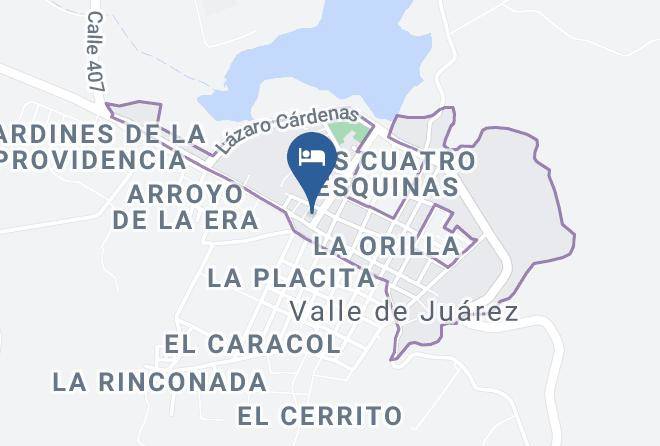 Valle De Juarez - Hotel Damaris Maps