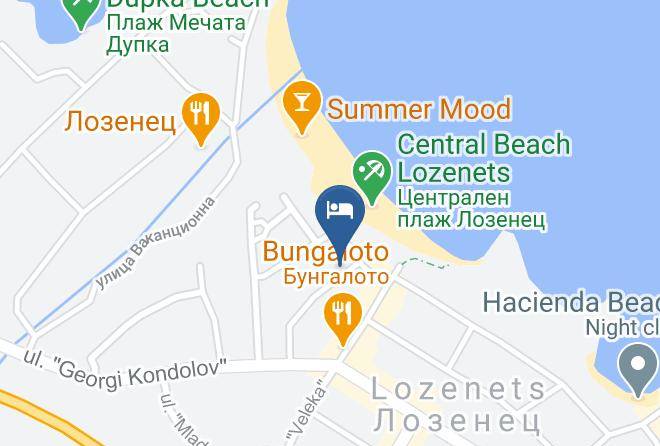 Tsarevo - Hotel Damqnoff Maps