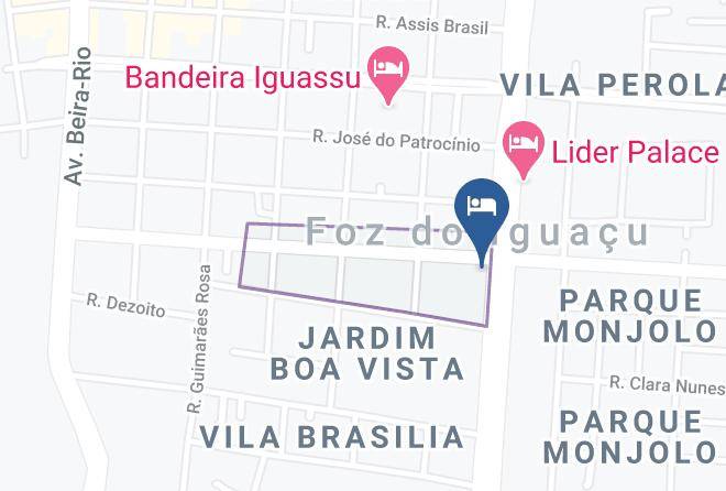 Foz Do Iguacu - Hotel Dan Inn Foz Do Iguacu Maps