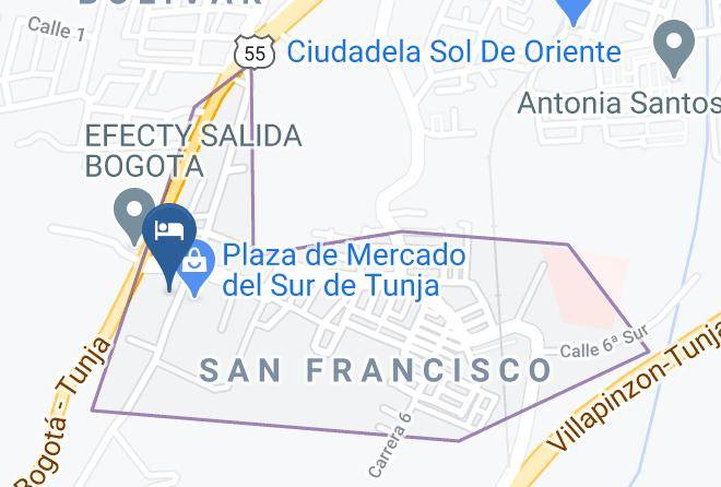 Tunja - Hotel Danarama Maps