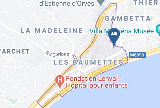 Maritime Alps - Hotel Danemark Maps