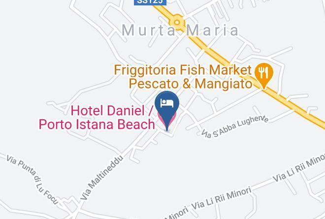 Sassari - Hotel Daniel Porto Istana Beach Maps