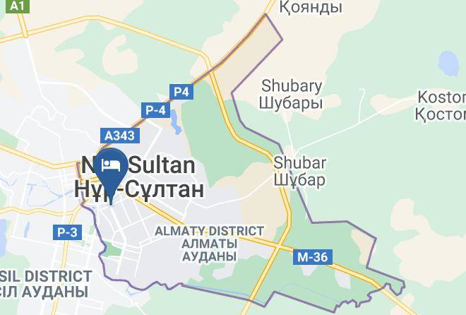 Nur Sultan - Hotel Daniyar Maps