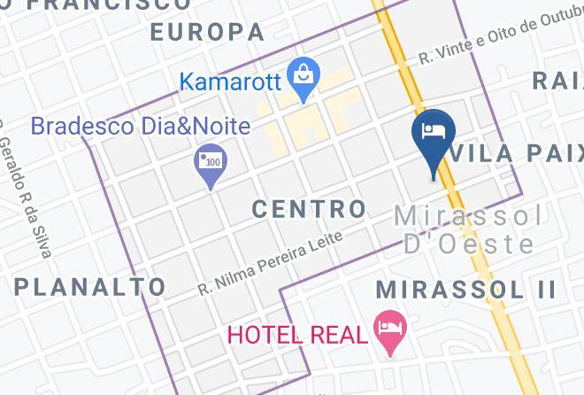 Mirassol D Oeste - Hotel Danubio Azul Maps