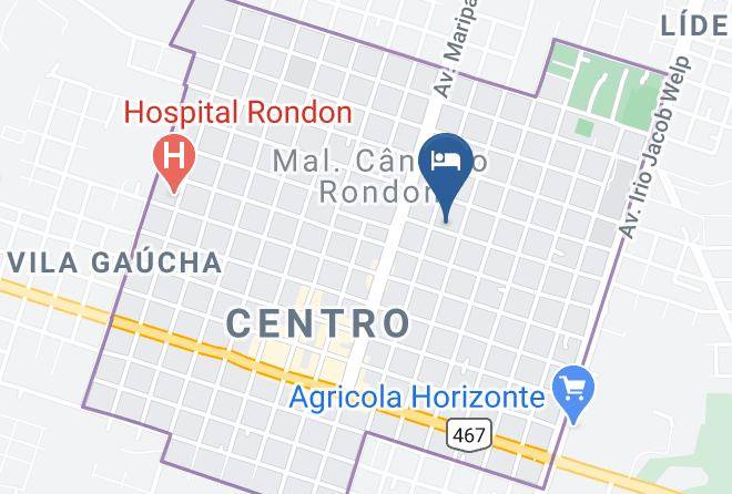 Marechal Candido Rondon - Hotel Danubio Maps
