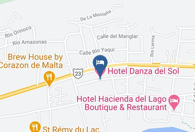 Chapala - Hotel Danza Del Sol Maps