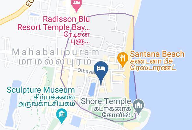 Hotel Daphne Mahabalipuram Map