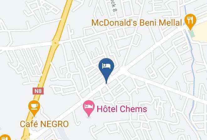 Beni Mellal - Hotel Dar Assalam Maps