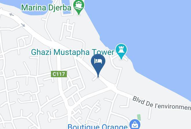 Hotel Dar Faiza Map - Tunisia - Djerba