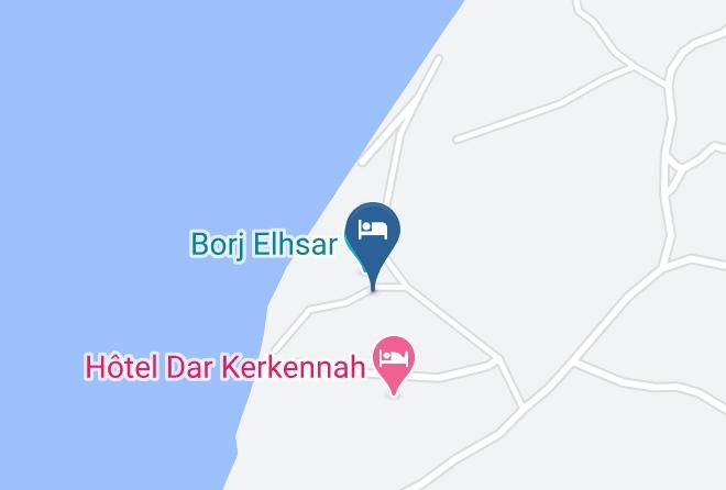 Tunisia - Hotel Dar Kerkennah Maps