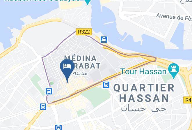 Rabat - Hotel Dar Rehab Maps