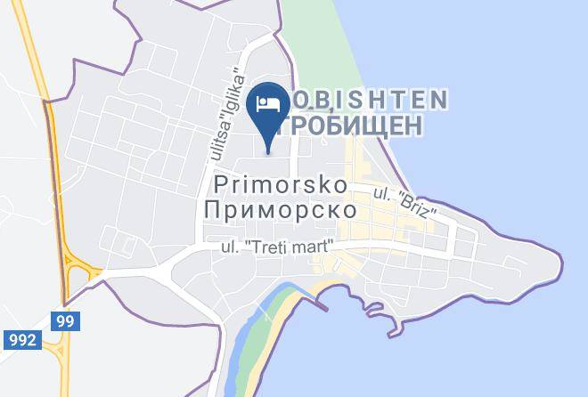 Primorsko - Hotel Dara Maps