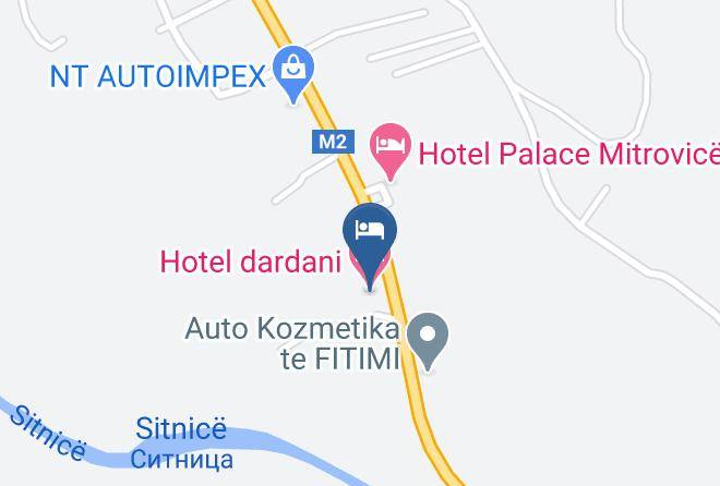 Mitrovica - Hotel Dardani Maps